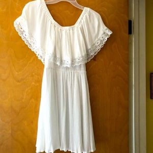 White off the shoulder dress